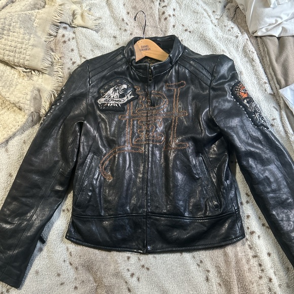 Ed Hardy Jackets & Blazers - ed hardy leather jacket